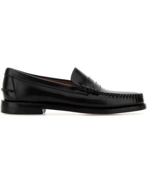 Sebago Dark Leather Classic Dan Loafers - Black
