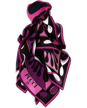 Emilio Pucci Iride E Leocorno Scarf - Pink