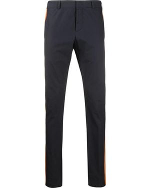 Valentino Slim-leg Cotton Trousers - Blue