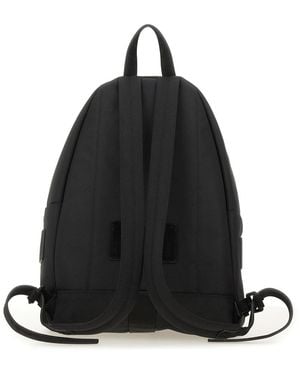 Moschino Logo Backpack Polyester Backpacks - Black