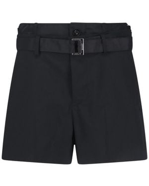 Sacai Trousers Polyester - Blue