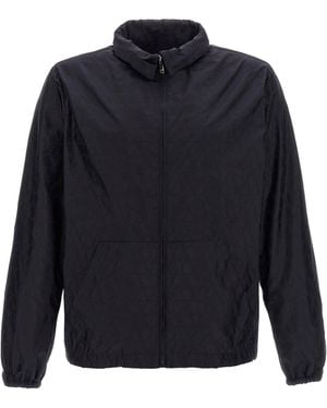 Valentino Garavani Toile Iconographe Nylon Windbreaker - Blue