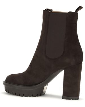 Gianvito Rossi Ankle Boots Barry Suede - Black