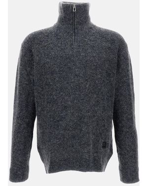 Paul Smith Jumper Zip Neck - Grey