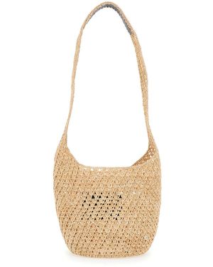 Helen Kaminski Handbag Lani Raffia Crochet Small Sac - White