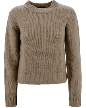 Weekend by Maxmara Cashmere Crew-Neck Jumper - Natural