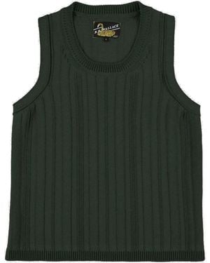 B.B. Wallace Débardeur Baldesari Laine Structurée Vert Foncé Tank Tops - Green