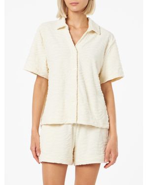 Mc2 Saint Barth Terry Cotton Shirt Sheila - White