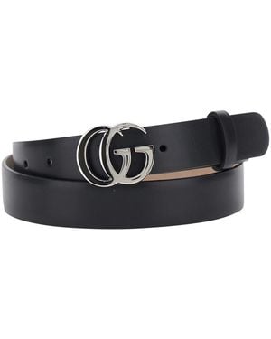 Gucci Belt Gg Running Leather - White