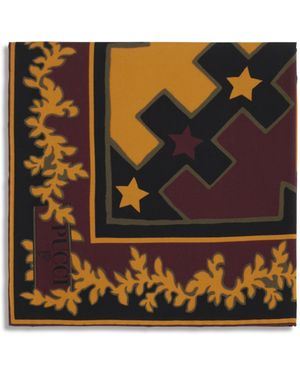 PUCCI Printed Silk Twill Scarf Scarfs - Black
