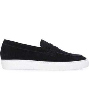 Doucal's Suede Leather Loafers - White