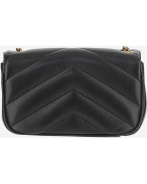 Saint Laurent Shoulder Bag Loulou Mini Leather Lambskin - Black