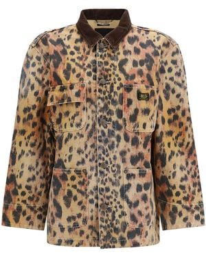 R13 Relaxed Chore Jacket Cotton - Brown