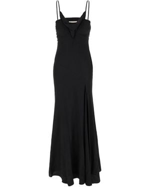 Isabel Marant Acetate Blend Kapri Slip Dress - Black