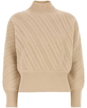 Fendi Wool Blend Sweater - Natural
