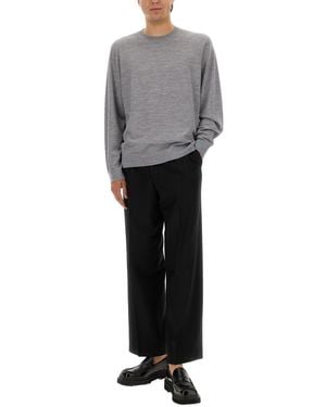 Theory Wool Jersey Jumper Jumpers - Grey