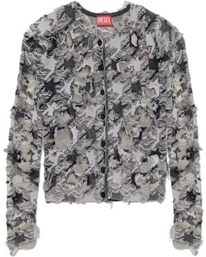DIESEL Short Cardigan -Sibylla - Gray
