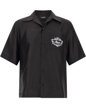 Amiri 'Chateau Crest Camp' Shirt - Black