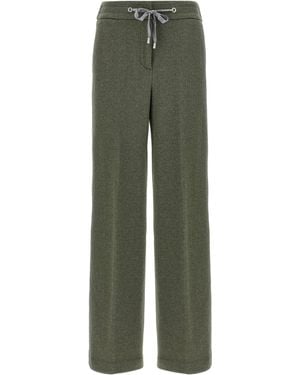 Peserico Lurex Joggers - Green
