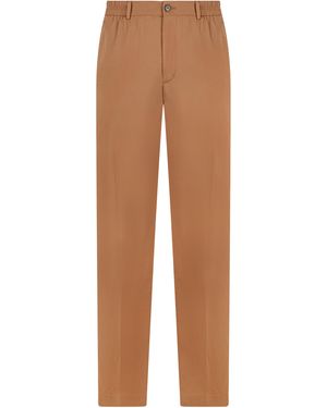 Slowear Trousers Straight Cotton - Brown