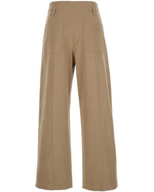 Tela Manon Trousers With Plisse - Natural