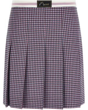 Marni Houndstooth Skirt - Purple
