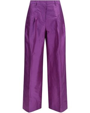 Sara Roka Charlene Trousers Silk - Purple