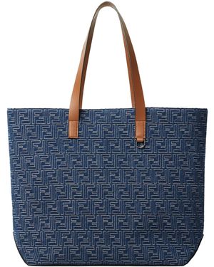 Fendi Medium Ff Shopping Bag - Blue