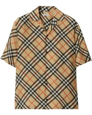 Burberry Nova Check Silk Shirt - Grey