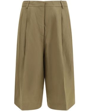 Fabiana Filippi Pleated Trousers Viscose - Green
