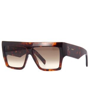 Celine Sunglasses Square Full Rim, Frame And Gradient Lens Cl40092I52F - Brown