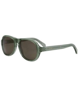 Celine Sunglasses Aviator Full Rim, Shiny Frame And Lens Cl40298I93E - Green