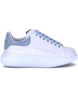 McQueen Leather Trainers - White