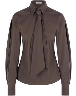 Brunello Cucinelli Monilli Shirt - Brown