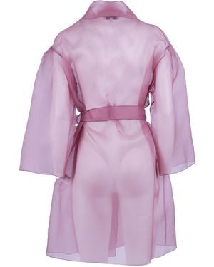 Antonelli Duster Coat Silk - Purple