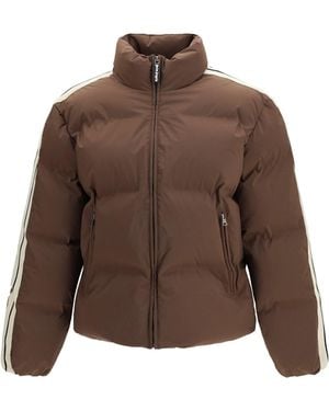 Palm Angels Classic Logo Track Down Jacket - Brown