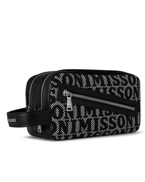 Missoni Logo Mini Clutch Handbag - Black