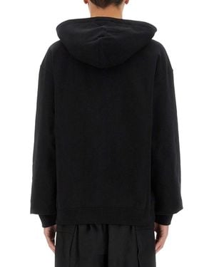 Jil Sander Hoodie Cotton Sweatshirts - Black
