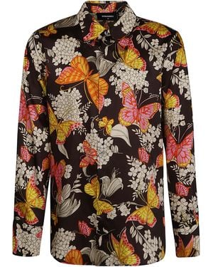 DSquared² Butterfly Print Shirt - Multicolour