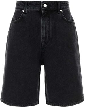 Loulou de Saison Denim Isu Bermuda Shorts - Blue
