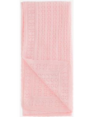 Fendi Cotton And Cashmere Blanket Blankets, Nests & Sleep Bags - Pink