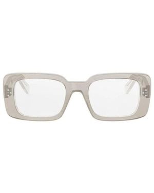Celine Eyeglasses Square Full Rim, Transparent Frame And Clear Demo Lens Cl50163I045 - Natural