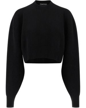 Tom Ford Wool And Cashmre Sweater - Black
