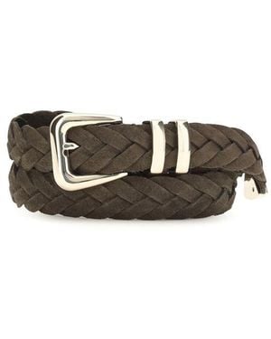 Brunello Cucinelli Calf Leather Bos Taurus Regular Belt - Brown