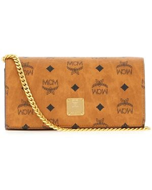 MCM ロゴプリント メッセンジャーバッグ MCM Aren Logo Print Messenger Crossbody Bag in Red | Lyst