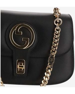 Gucci Blondie Handbag Small Size Calfskin Shoulder Bags - Black