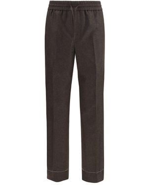 Brioni Wool Oves Aries Casual Pants - Brown