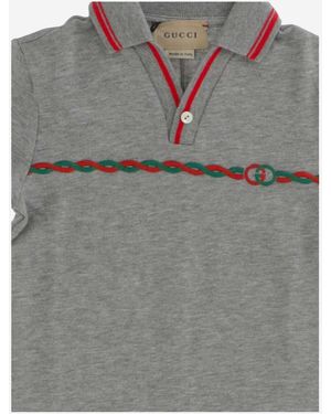Gucci Romper Cotton Jersey Sets - Gray