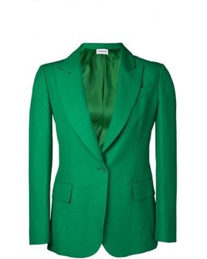P.A.R.O.S.H. Single Breasted Blazer - Green