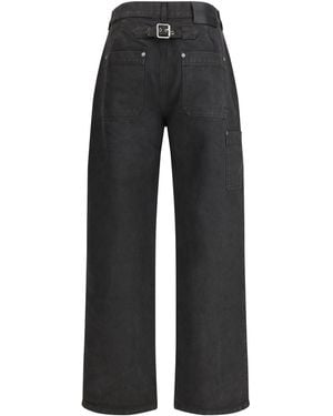 Loewe Baggy Jeans Cotton Trousers - Black